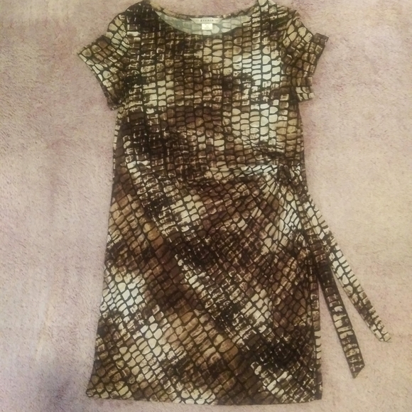 AA Studio AA Animal Print Dress Size 16 - Picture 1 of 5